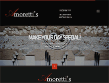 Tablet Screenshot of amorettis.com.au